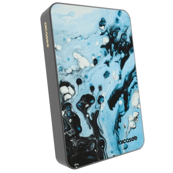 Picasee Powerbank MagSafe 10 000 mAh Szürke - Organic blue