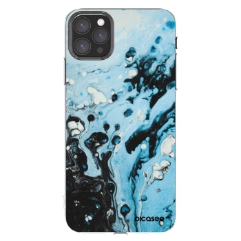 Picasee átlátszó szilikon tok az alábbi mobiltelefonokra Apple iPhone 11 Pro Max - Organic blue