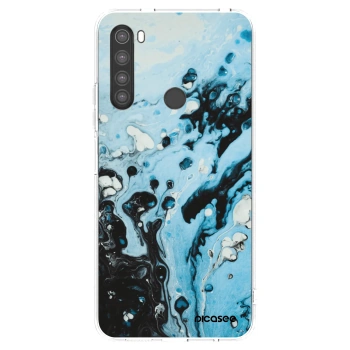 Picasee átlátszó szilikon tok az alábbi mobiltelefonokra Xiaomi Redmi Note 8 - Organic blue