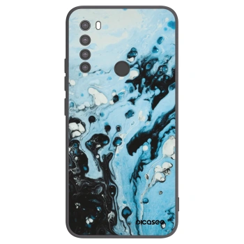 Picasee fekete szilikon tok az alábbi mobiltelefonokra Xiaomi Redmi Note 8 - Organic blue