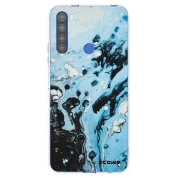 Picasee átlátszó szilikon tok az alábbi mobiltelefonokra Xiaomi Redmi Note 8T - Organic blue