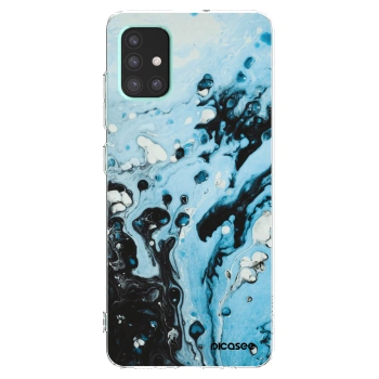 Picasee átlátszó szilikon tok az alábbi mobiltelefonokra Samsung Galaxy A51 A515F - Organic blue