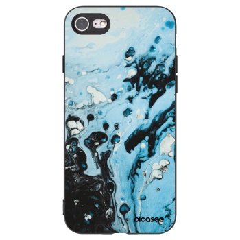 Picasee fekete szilikon tok az alábbi mobiltelefonokra Apple iPhone SE 2020 - Organic blue