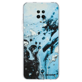 Picasee átlátszó szilikon tok az alábbi mobiltelefonokra Xiaomi Redmi Note 9 Pro - Organic blue