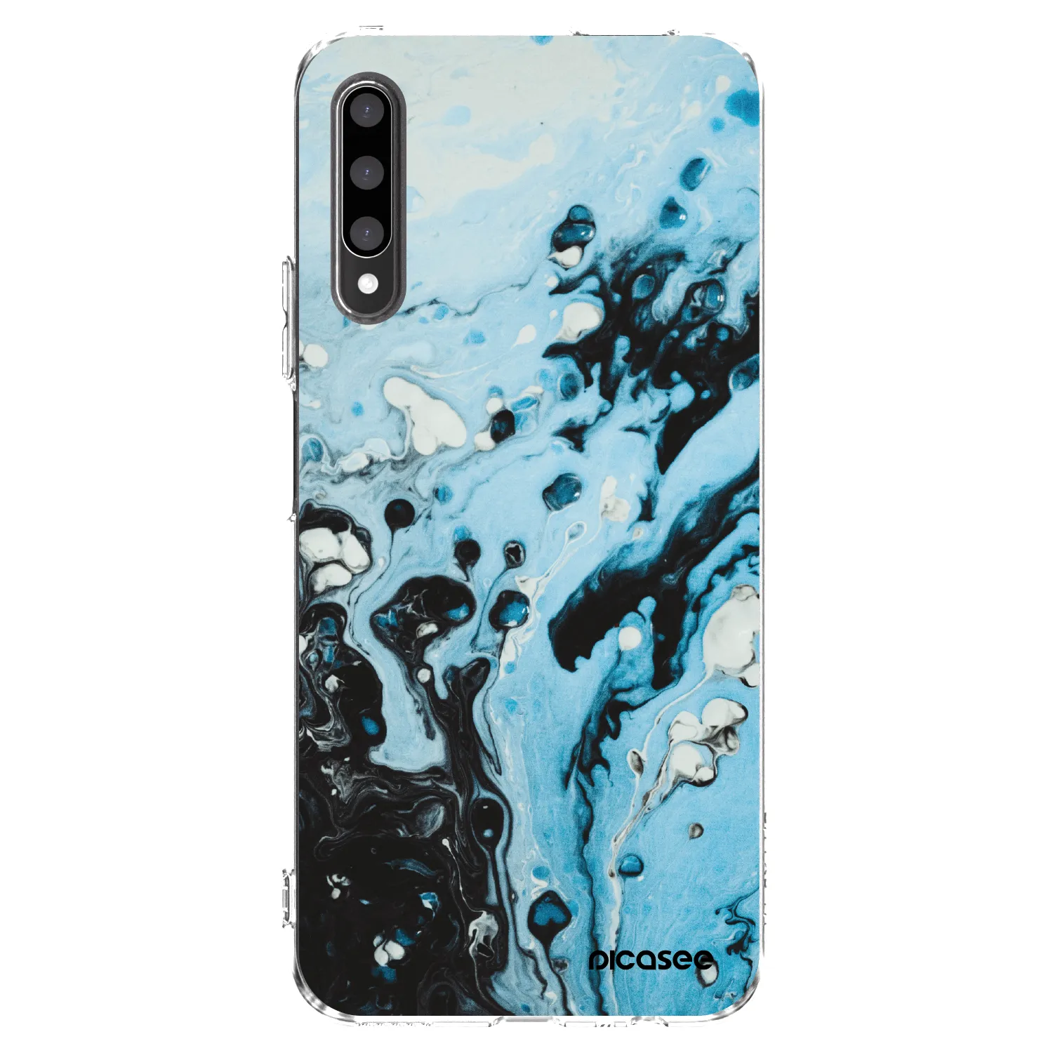 Picasee átlátszó szilikon tok az alábbi mobiltelefonokra Honor 9X Pro - Organic blue