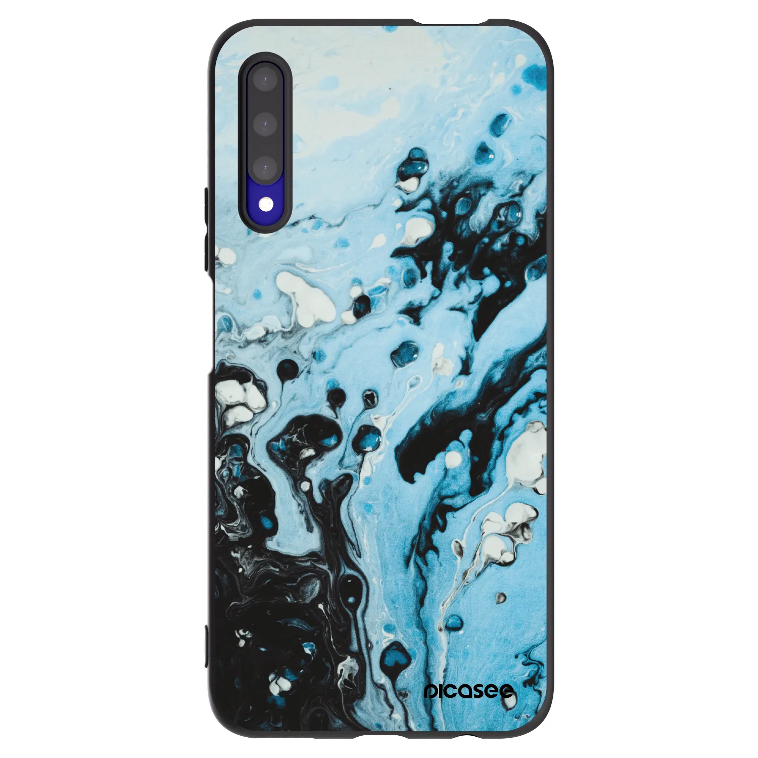 Picasee fekete szilikon tok az alábbi mobiltelefonokra Honor 9X Pro - Organic blue