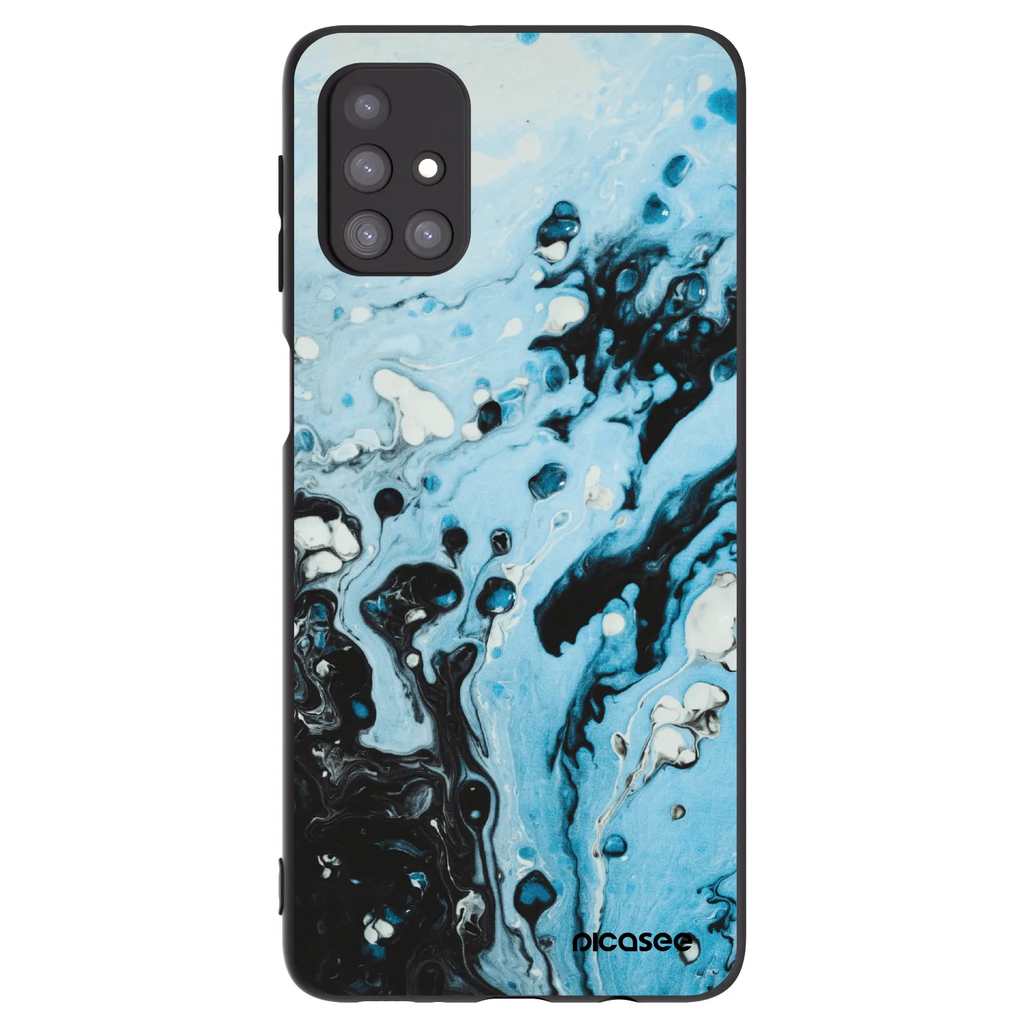 Picasee fekete szilikon tok az alábbi mobiltelefonokra Samsung Galaxy M31s - Organic blue