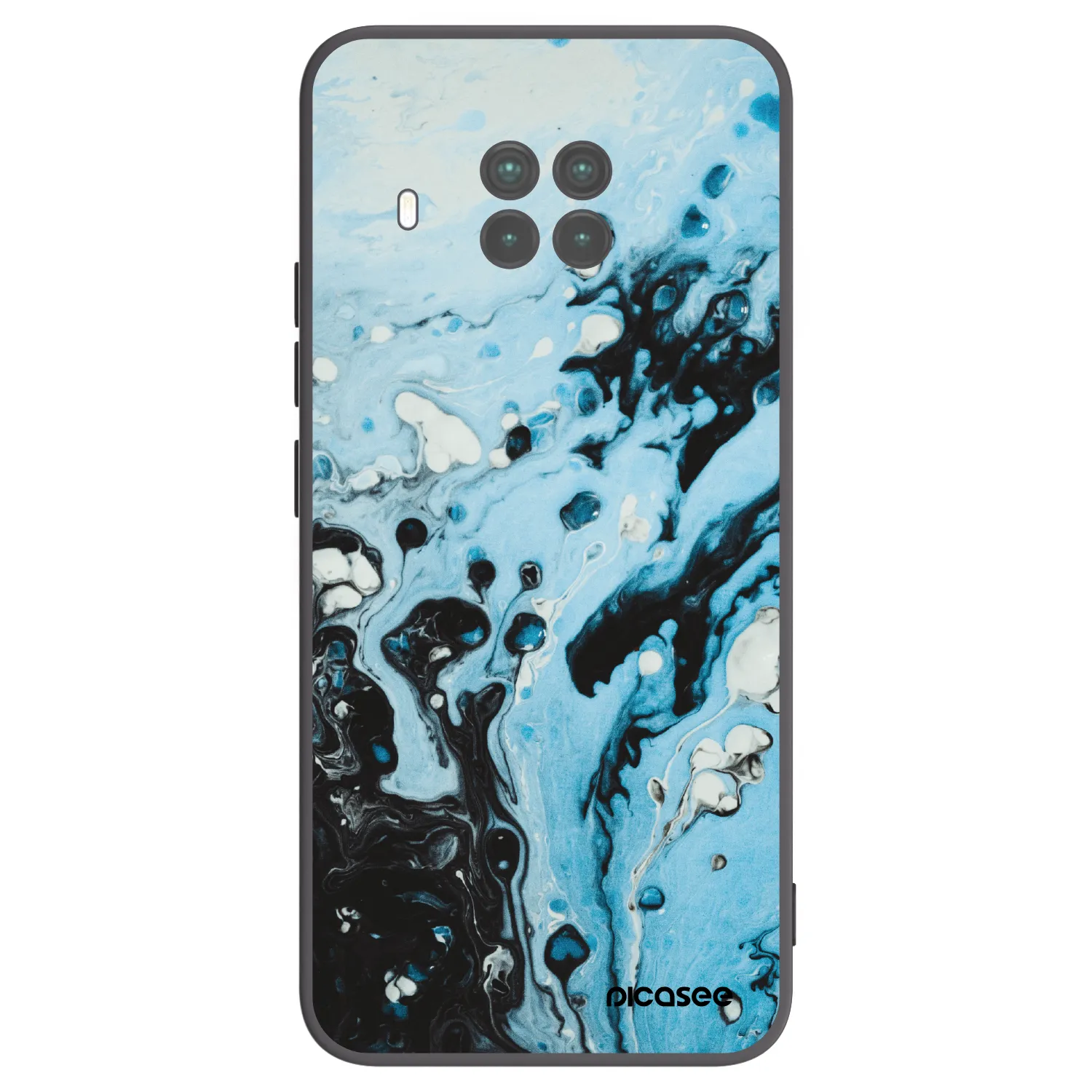 Picasee fekete szilikon tok az alábbi mobiltelefonokra Xiaomi Mi 10T Lite - Organic blue