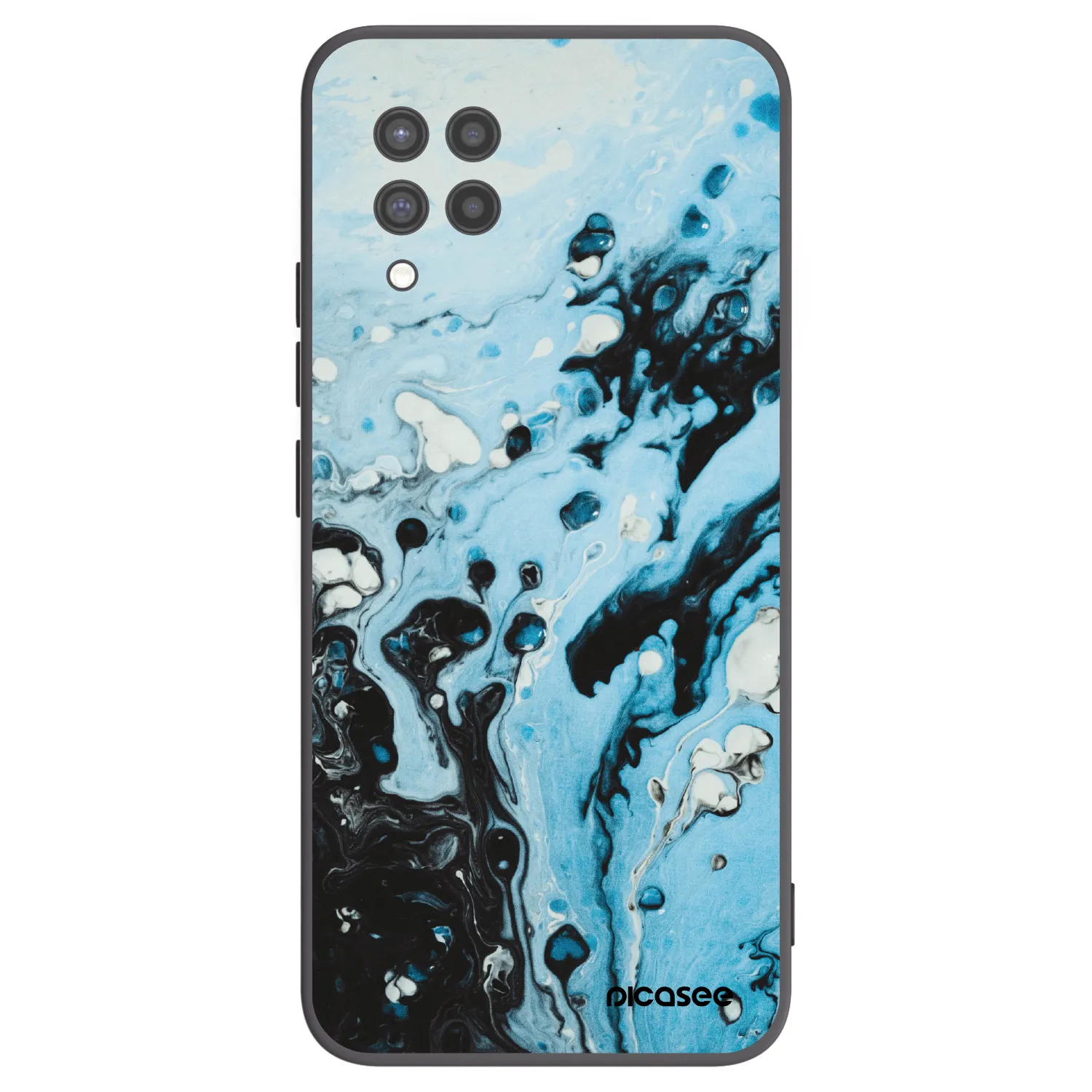 Picasee fekete szilikon tok az alábbi mobiltelefonokra Samsung Galaxy A42 A426B - Organic blue