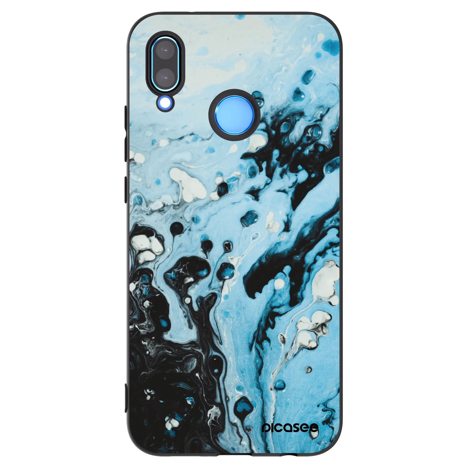 Picasee fekete szilikon tok az alábbi mobiltelefonokra Huawei P20 Lite - Organic blue