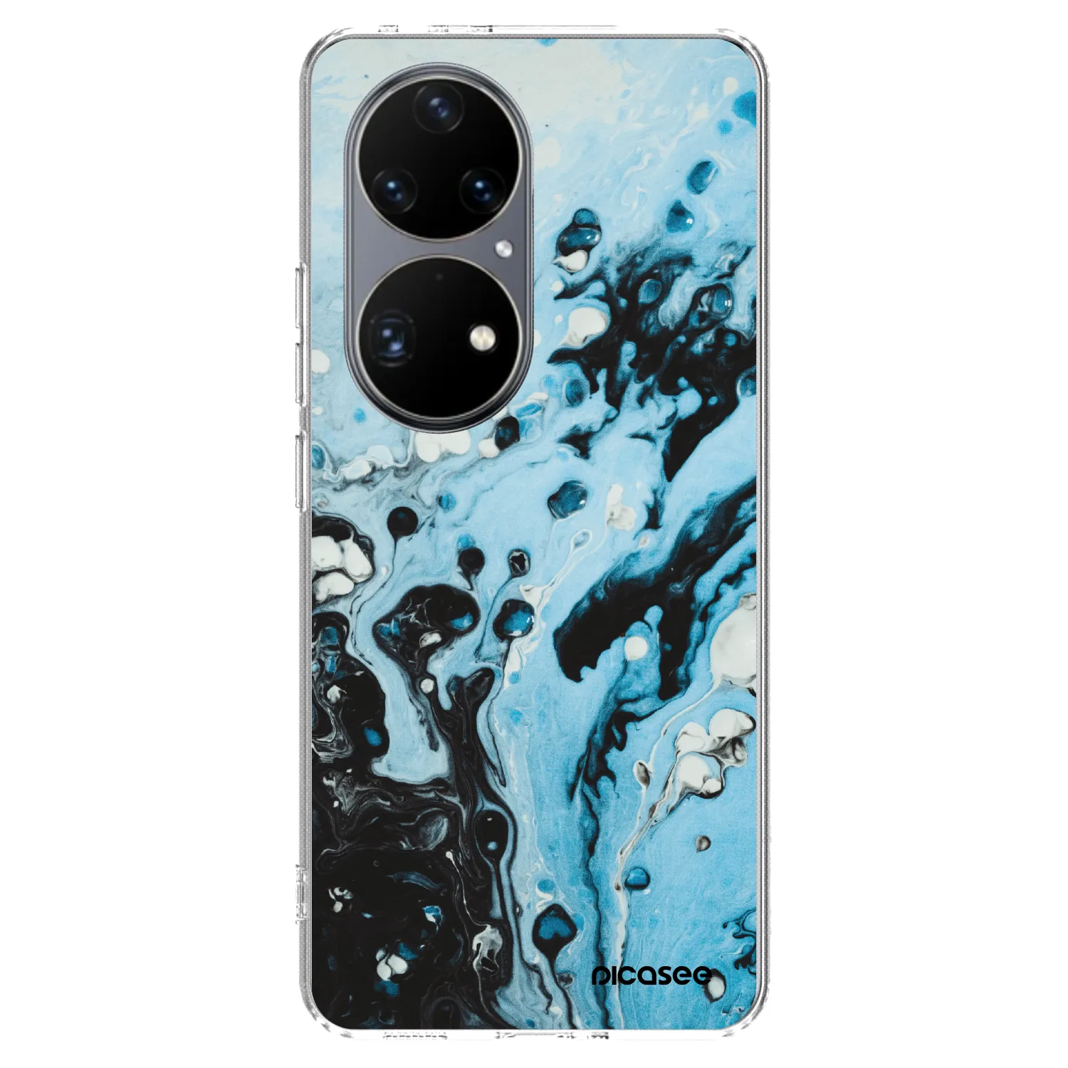 Picasee átlátszó szilikon tok az alábbi mobiltelefonokra Huawei P50 - Organic blue