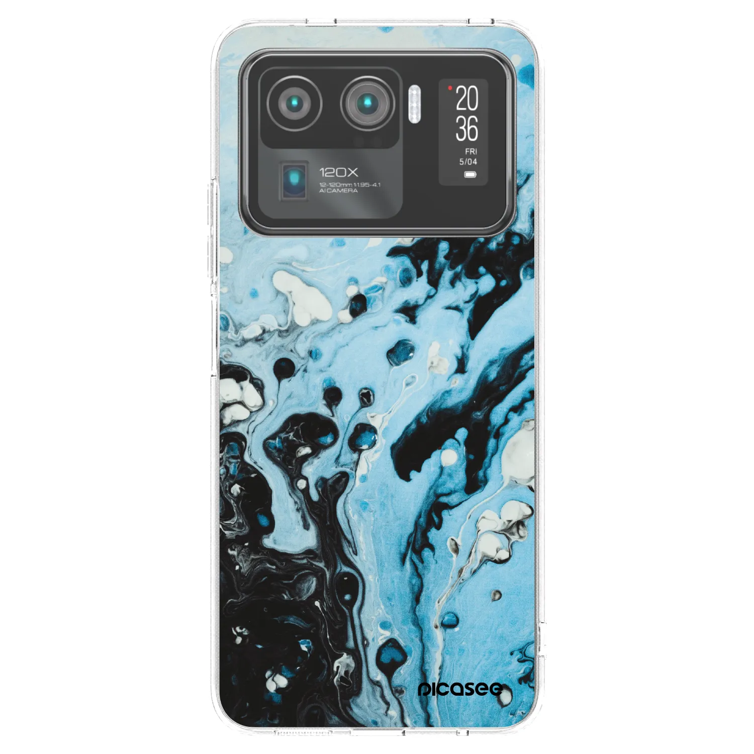 Picasee átlátszó szilikon tok az alábbi mobiltelefonokra Xiaomi Mi 11 Ultra - Organic blue