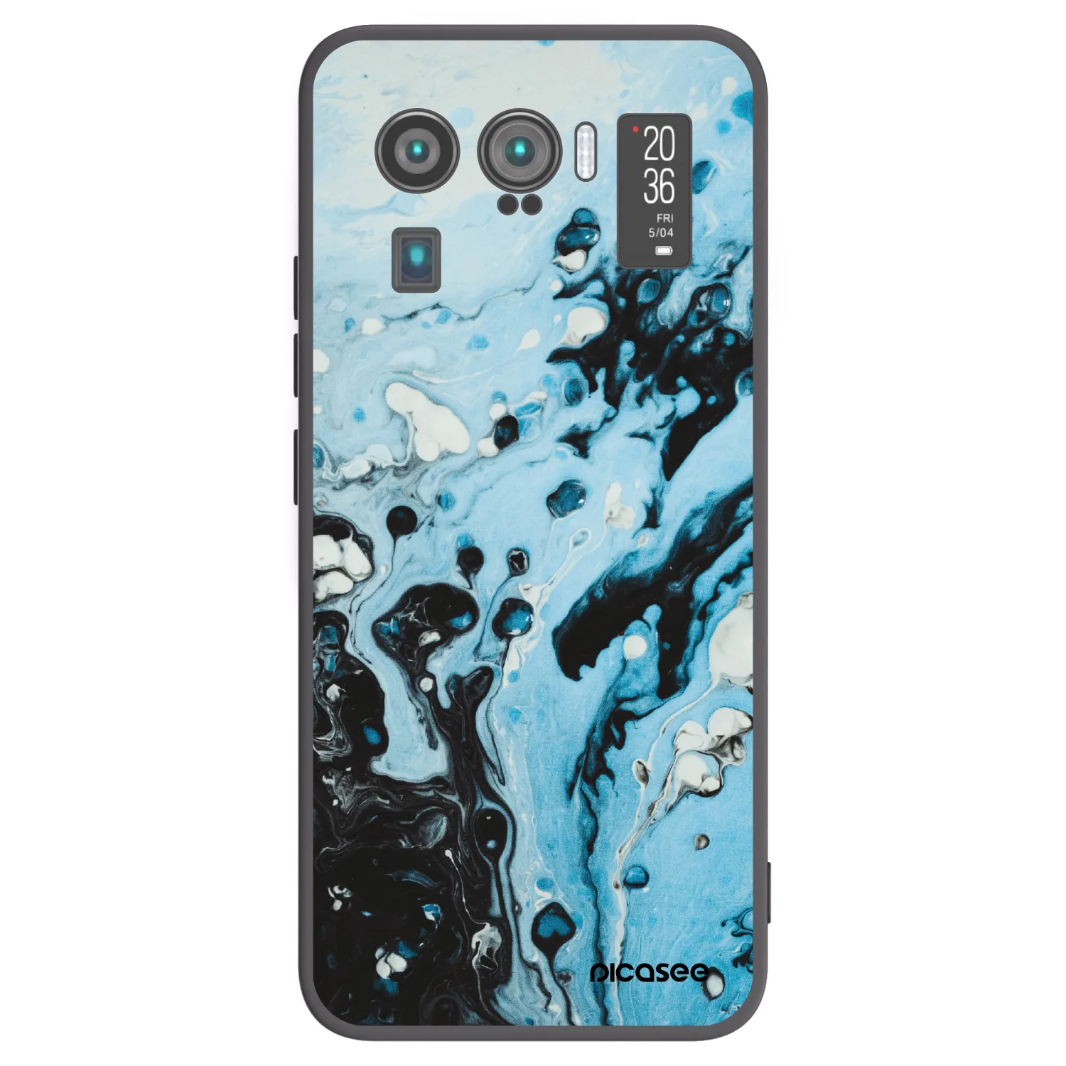 Picasee fekete szilikon tok az alábbi mobiltelefonokra Xiaomi Mi 11 Ultra - Organic blue