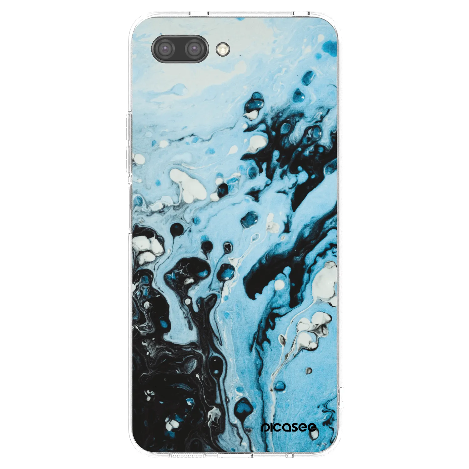 Picasee átlátszó szilikon tok az alábbi mobiltelefonokra Honor 10 - Organic blue