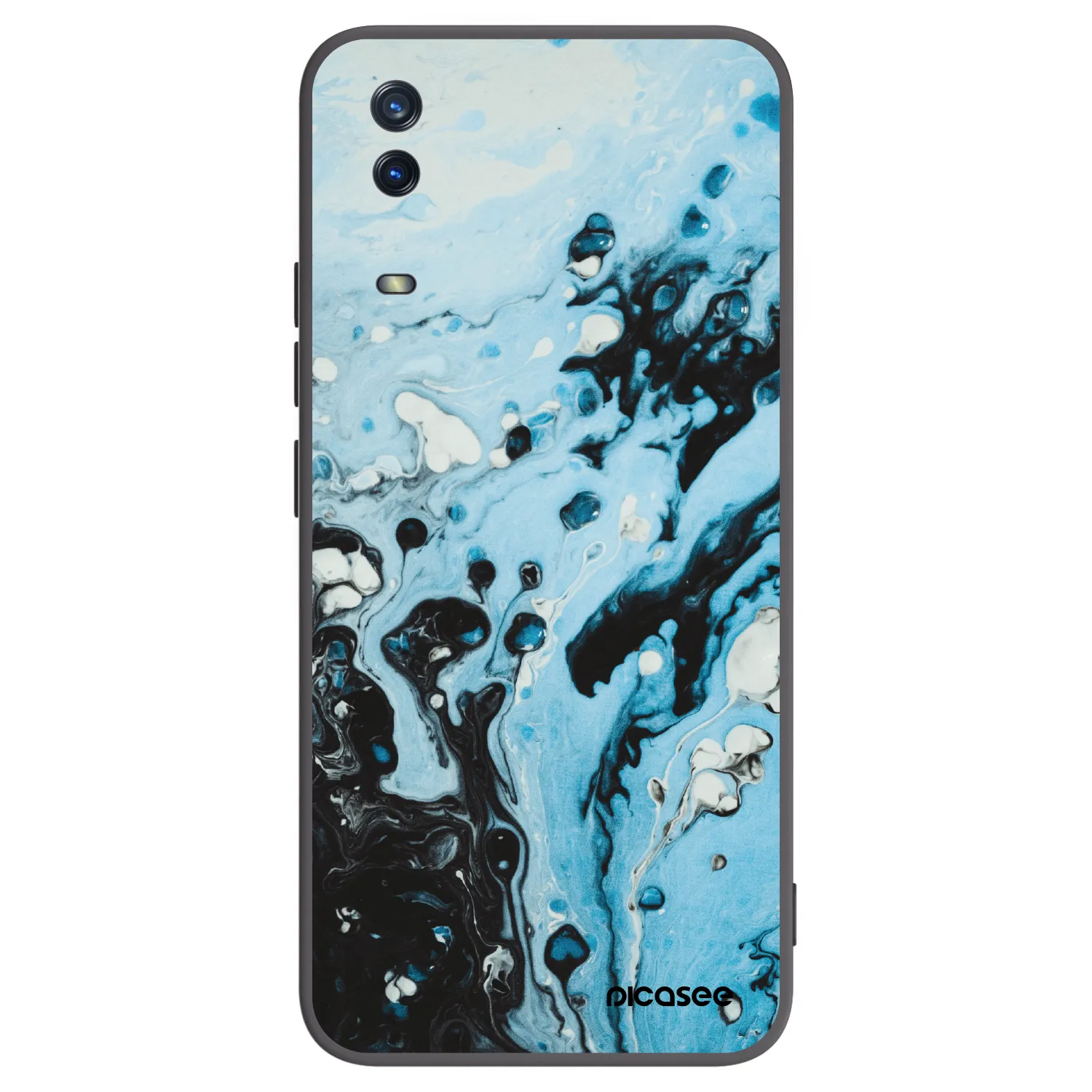 Picasee fekete szilikon tok az alábbi mobiltelefonokra Vivo Y11s - Organic blue