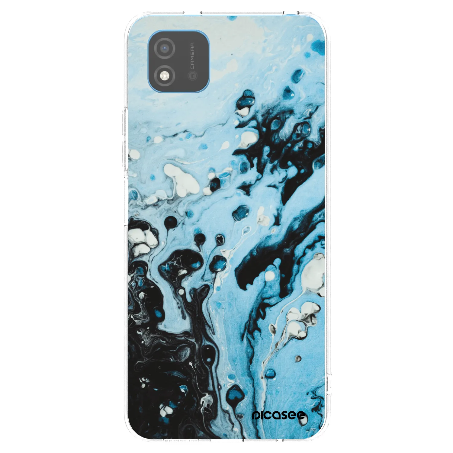Picasee átlátszó szilikon tok az alábbi mobiltelefonokra Realme C11 (2021) - Organic blue