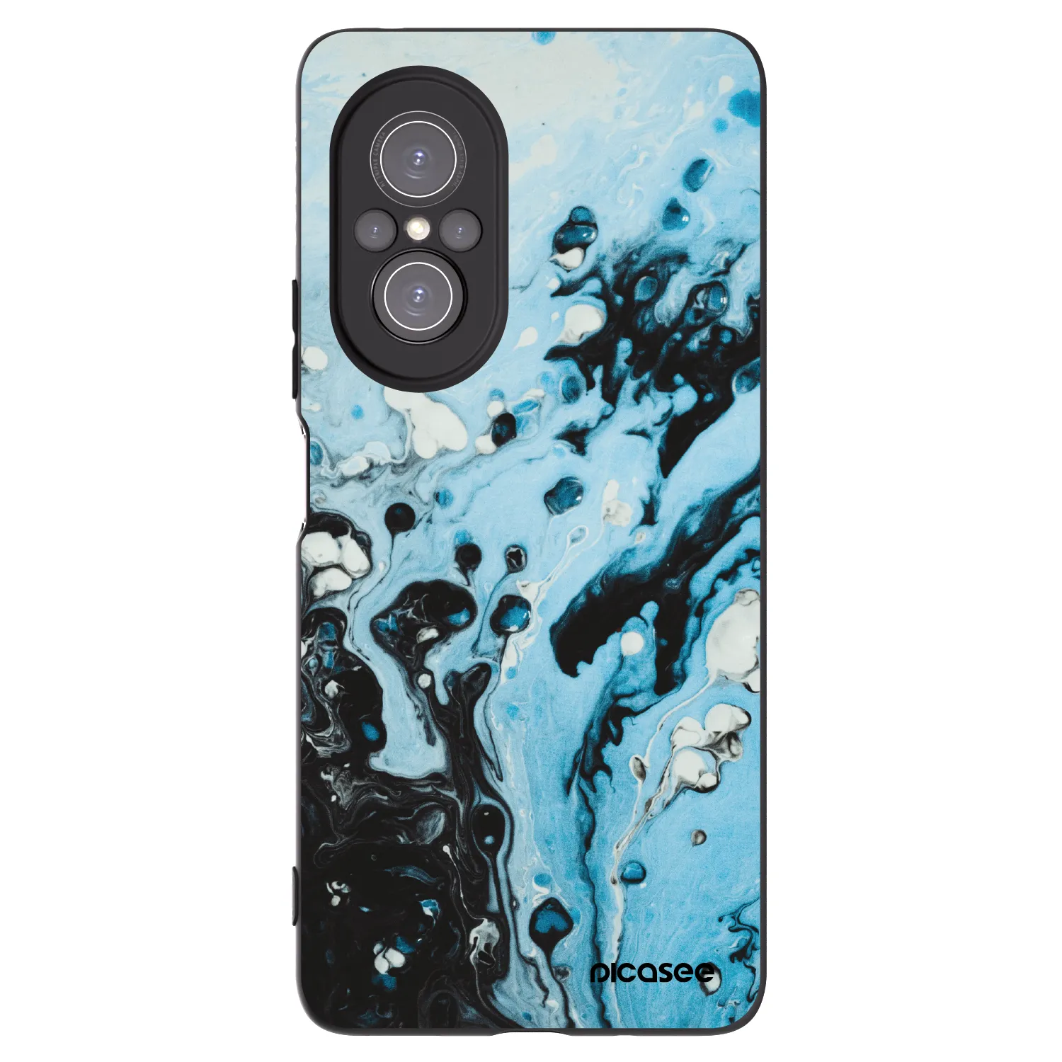 Picasee fekete szilikon tok az alábbi mobiltelefonokra Huawei Nova 9 SE - Organic blue