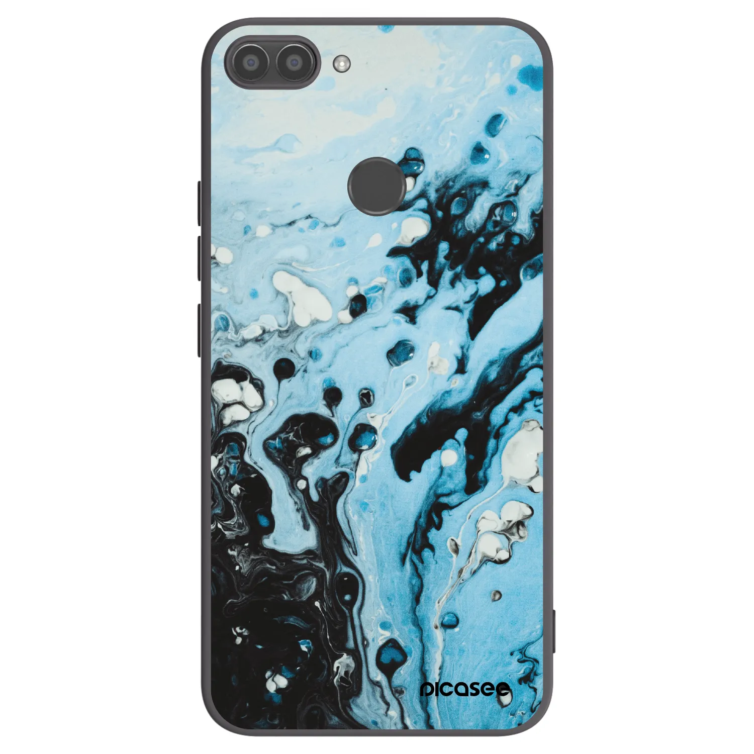 Picasee fekete szilikon tok az alábbi mobiltelefonokra Huawei P Smart - Organic blue