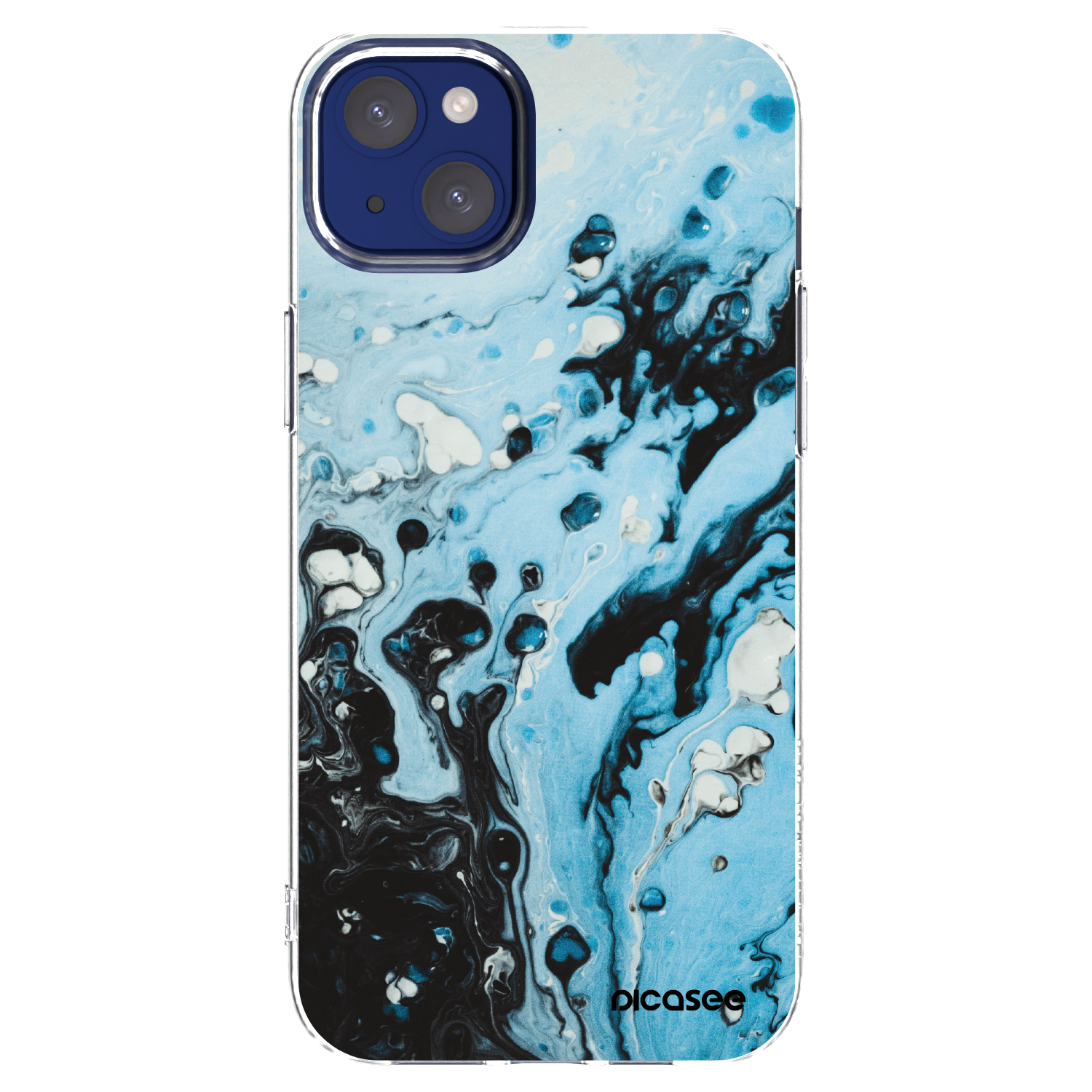 Picasee átlátszó szilikon tok az alábbi mobiltelefonokra Apple iPhone 14 Plus - Organic blue