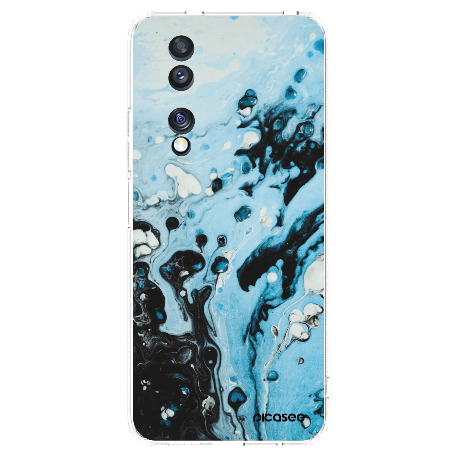 Picasee átlátszó szilikon tok az alábbi mobiltelefonokra Honor 70 - Organic blue