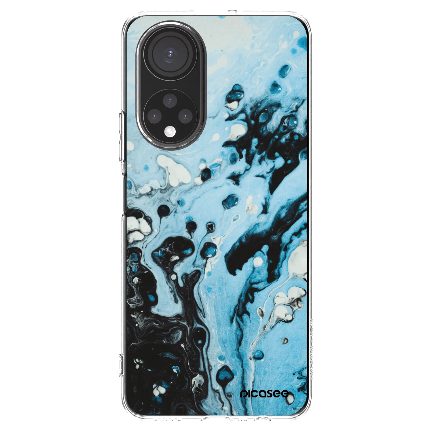 Picasee átlátszó szilikon tok az alábbi mobiltelefonokra Honor X7 - Organic blue