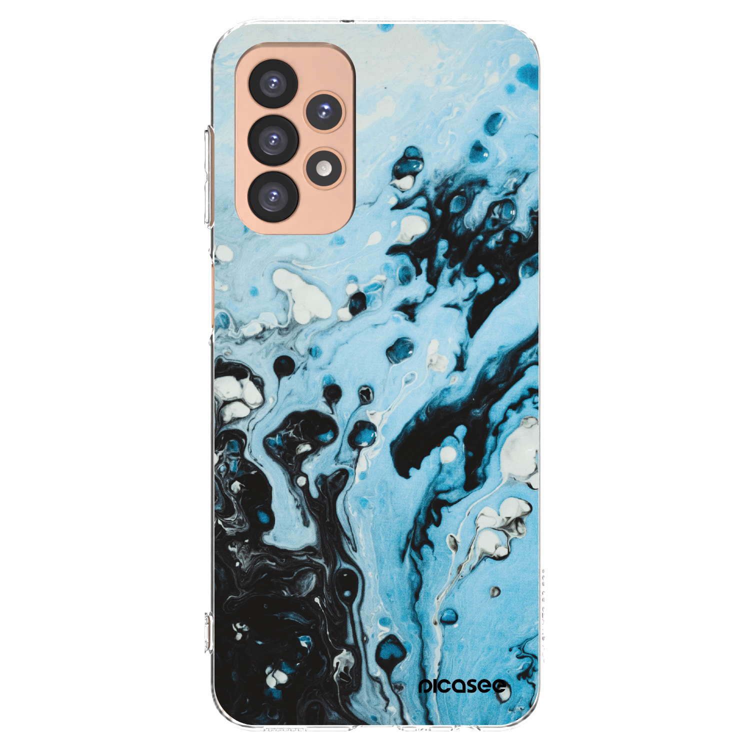 Picasee átlátszó szilikon tok az alábbi mobiltelefonokra Samsung Galaxy A23 A236B 5G - Organic blue