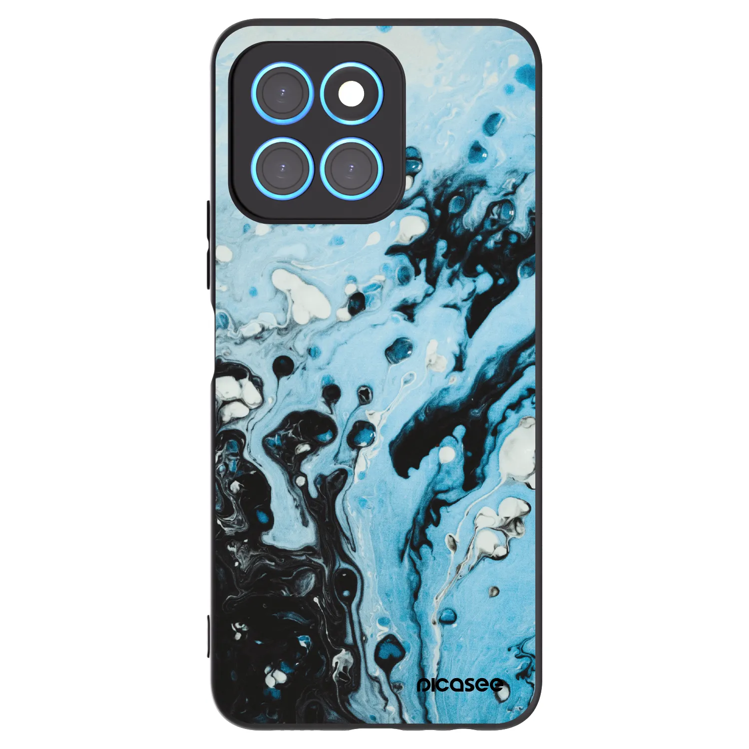 Picasee fekete szilikon tok az alábbi mobiltelefonokra Honor X8 5G - Organic blue