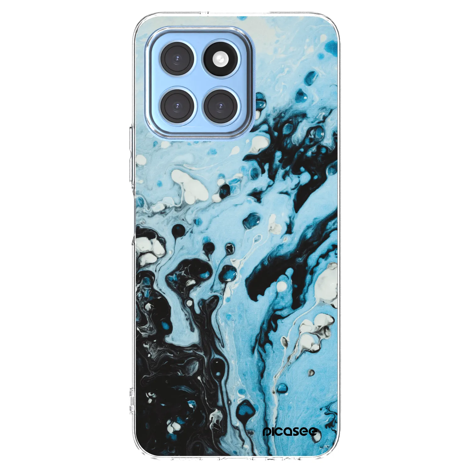 Picasee átlátszó szilikon tok az alábbi mobiltelefonokra Honor X6 - Organic blue