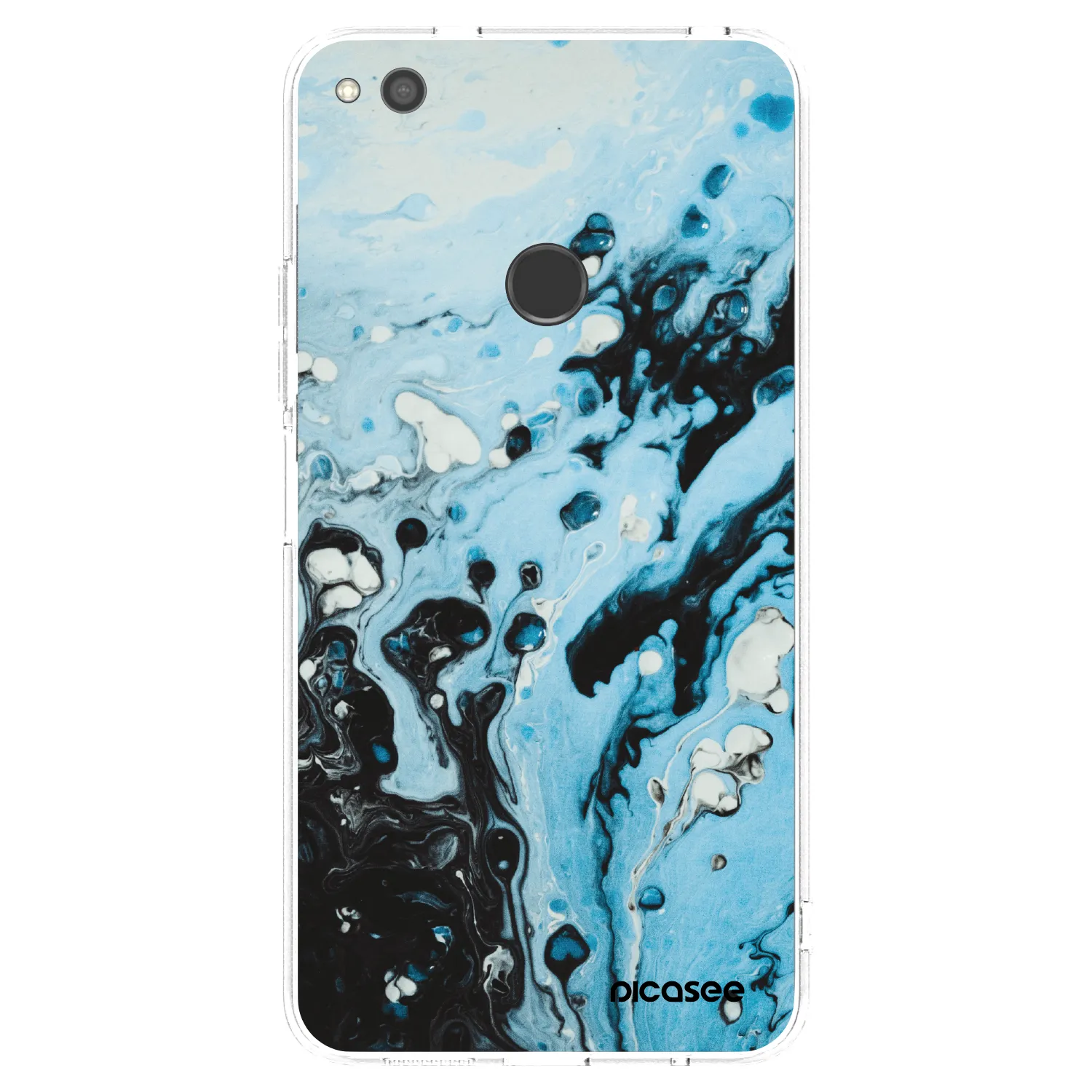 Picasee átlátszó szilikon tok az alábbi mobiltelefonokra Huawei P9 Lite 2017 - Organic blue