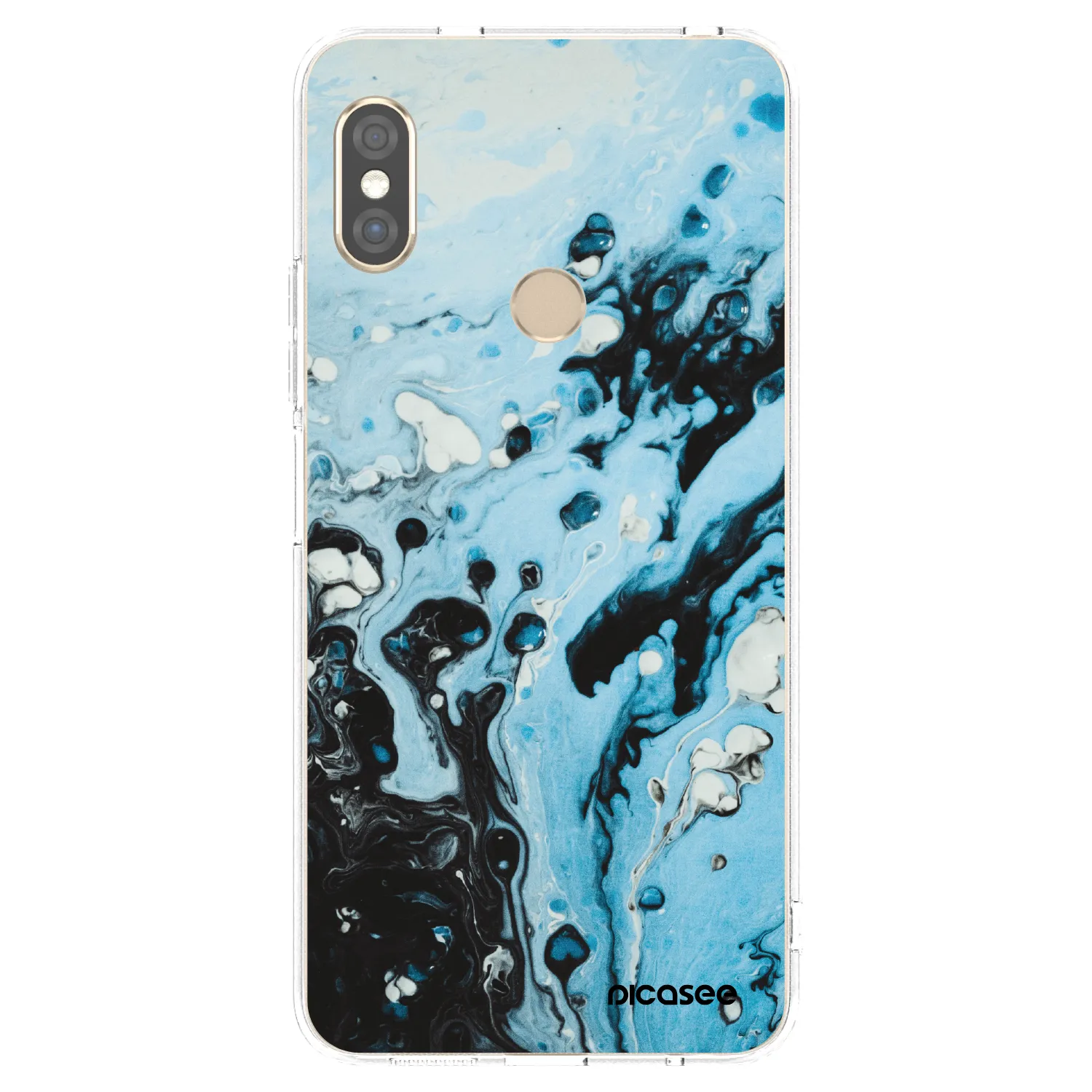 Picasee átlátszó szilikon tok az alábbi mobiltelefonokra Xiaomi Redmi Note 5 Global - Organic blue
