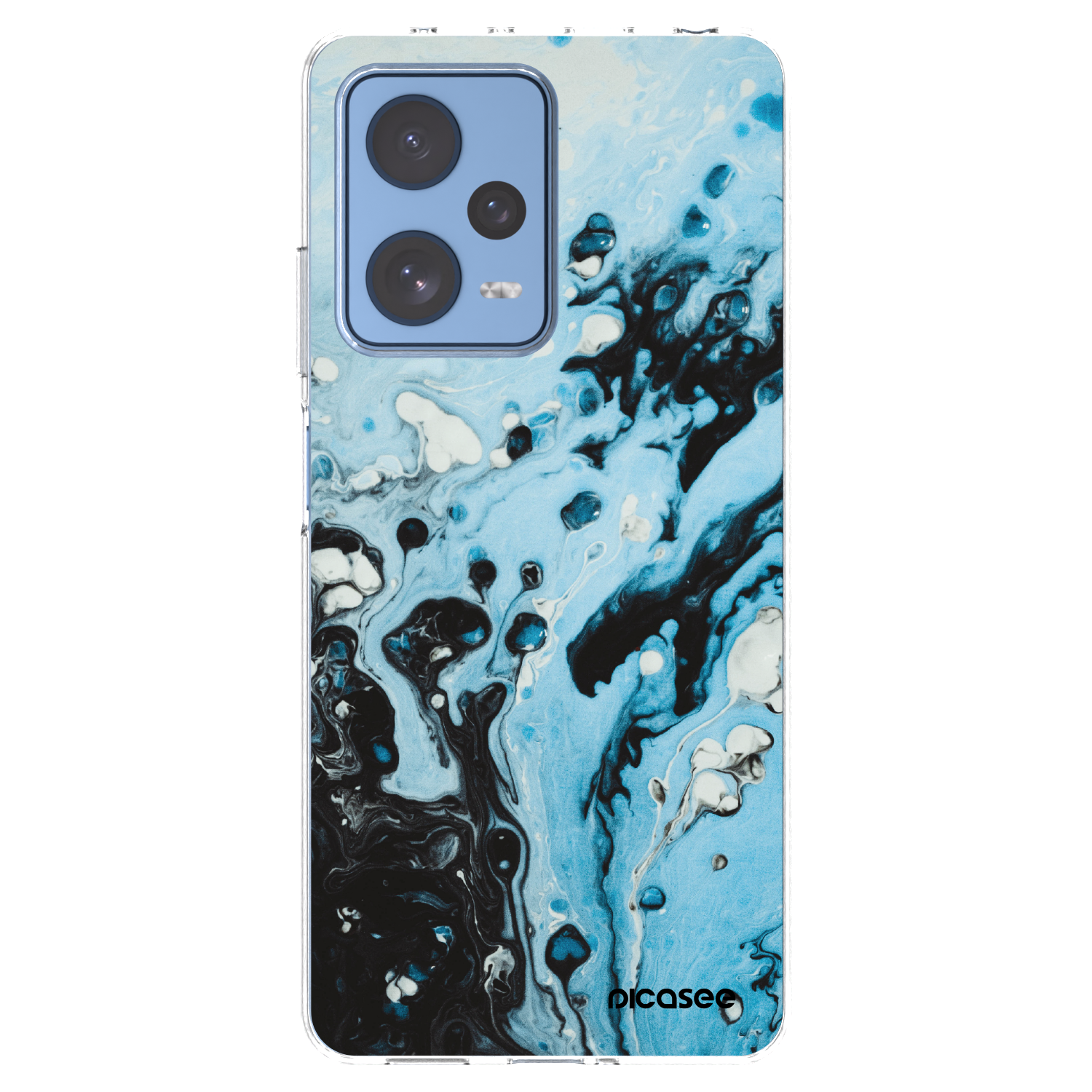 Picasee átlátszó szilikon tok az alábbi mobiltelefonokra Xiaomi Redmi Note 12 Pro 5G - Organic blue