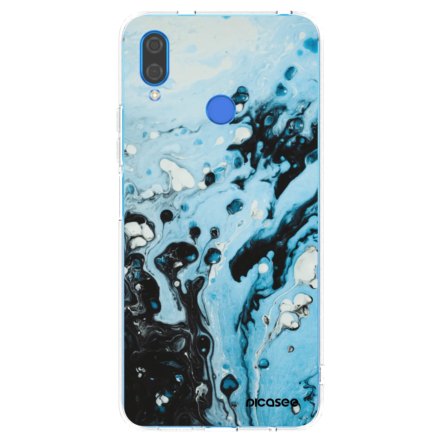 Picasee átlátszó szilikon tok az alábbi mobiltelefonokra Huawei Nova 3i - Organic blue