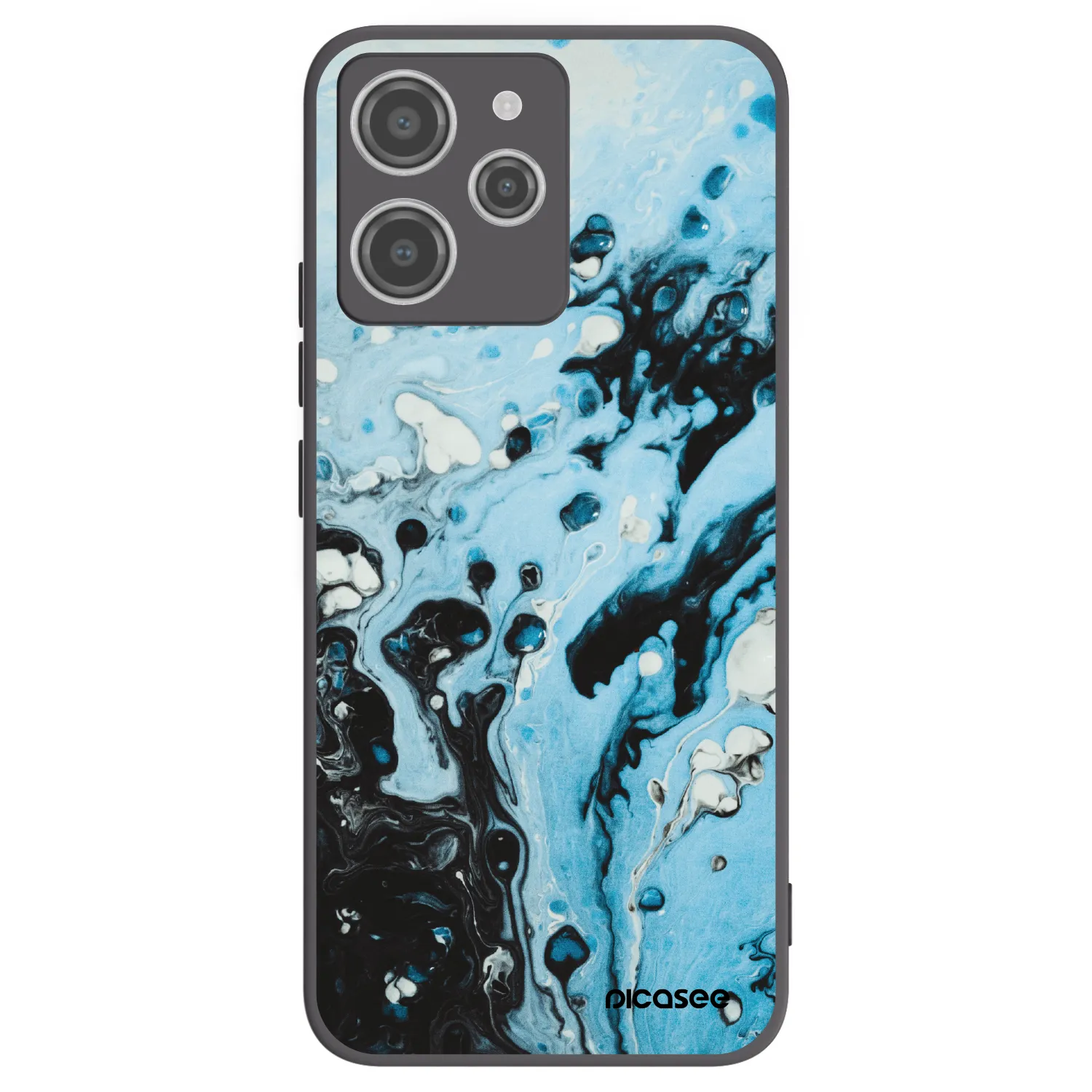 Picasee fekete szilikon tok az alábbi mobiltelefonokra Xiaomi Redmi 12 4G - Organic blue