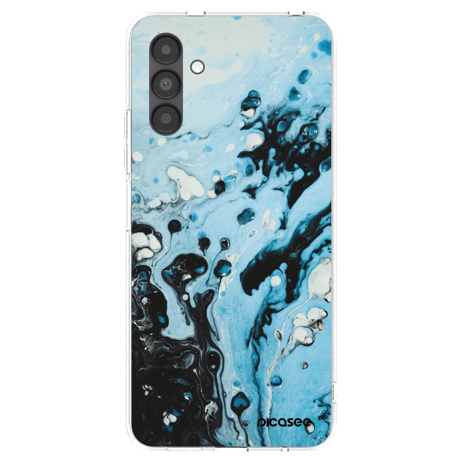 Picasee átlátszó szilikon tok az alábbi mobiltelefonokra Samsung Galaxy A04s A047F - Organic blue