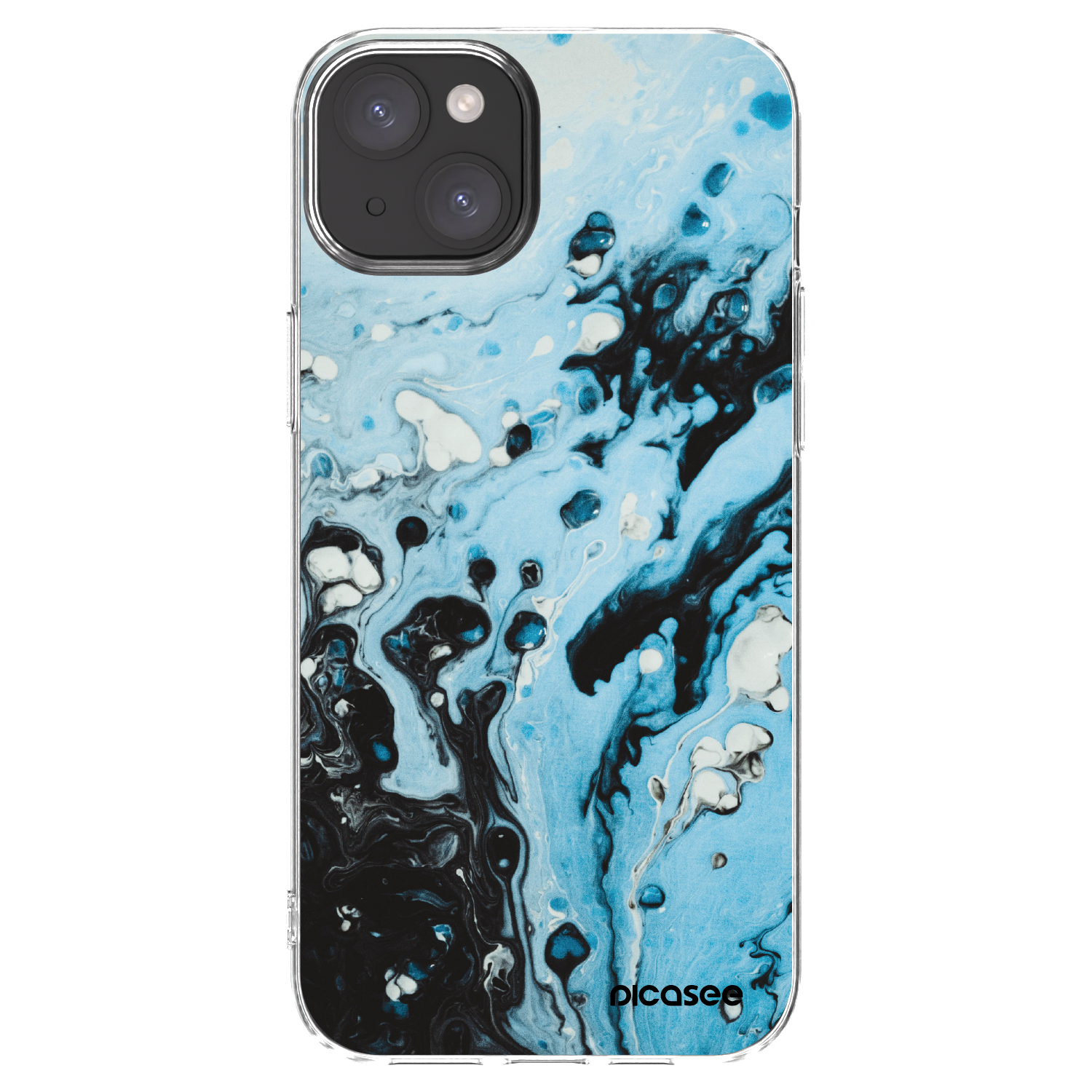 Picasee átlátszó szilikon tok az alábbi mobiltelefonokra Apple iPhone 15 Plus - Organic blue
