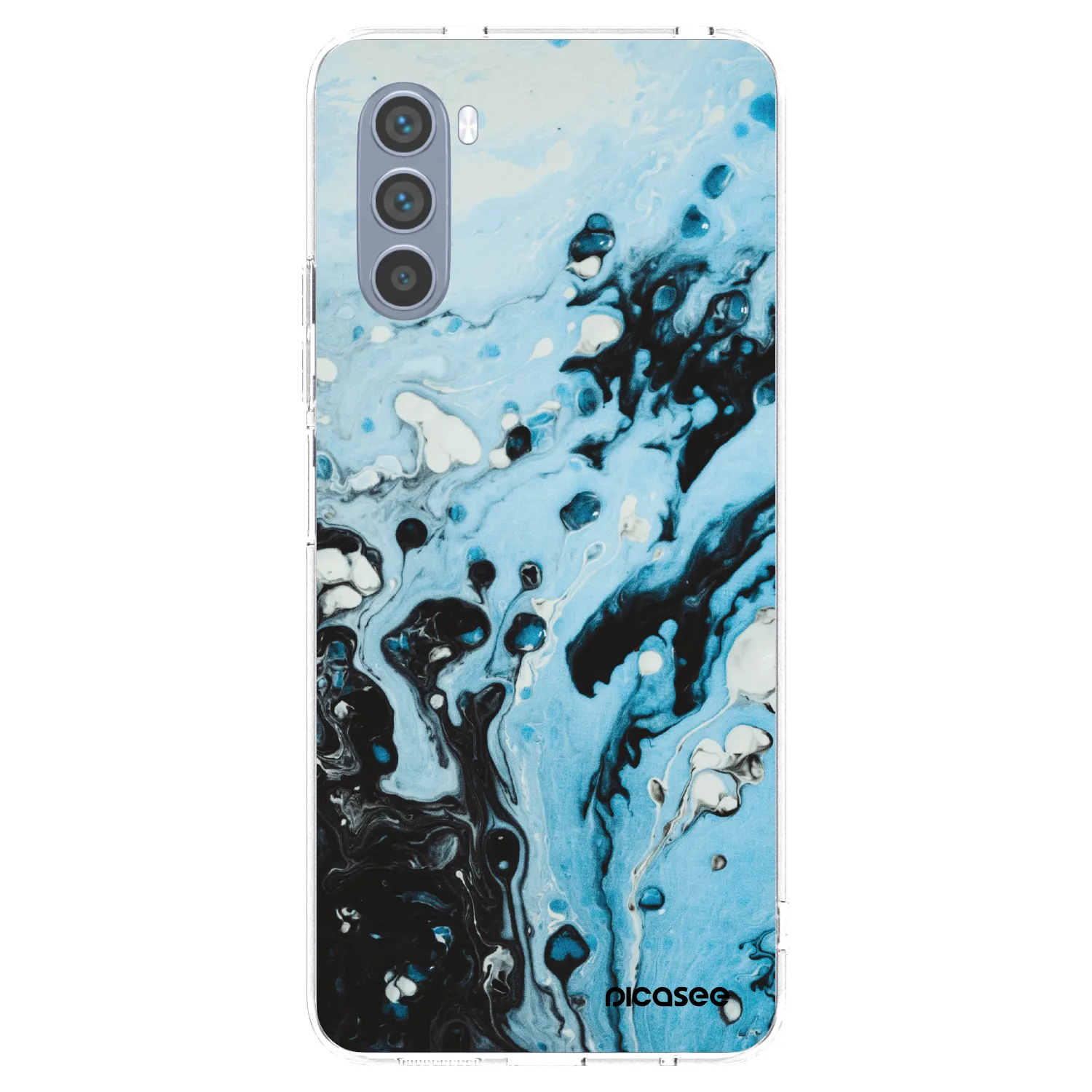 Picasee átlátszó szilikon tok az alábbi mobiltelefonokra Motorola Moto G62 - Organic blue