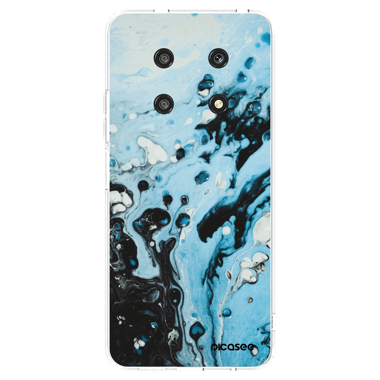 Picasee átlátszó szilikon tok az alábbi mobiltelefonokra Honor Magic4 Lite 5G - Organic blue