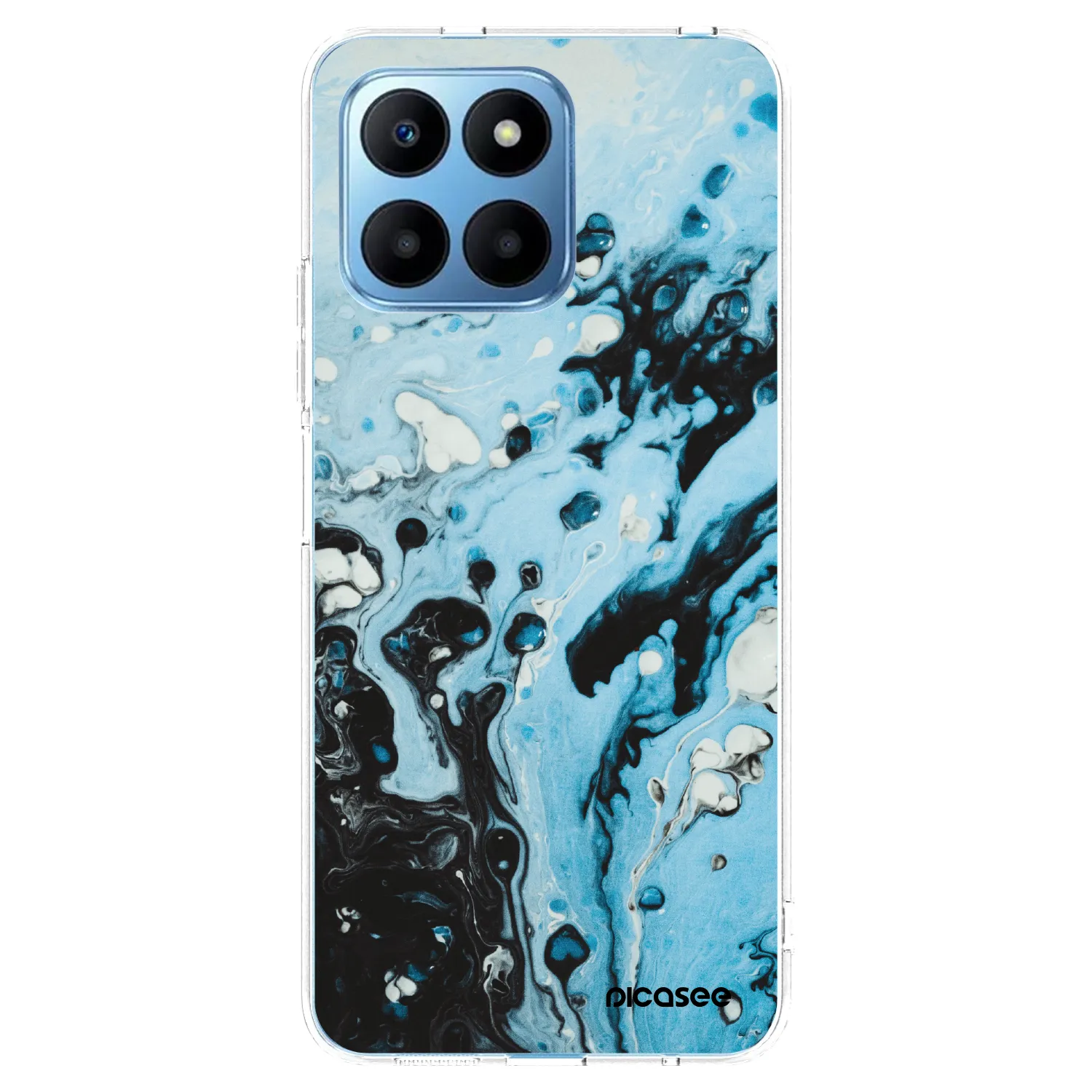 Picasee átlátszó szilikon tok az alábbi mobiltelefonokra Honor 70 Lite - Organic blue
