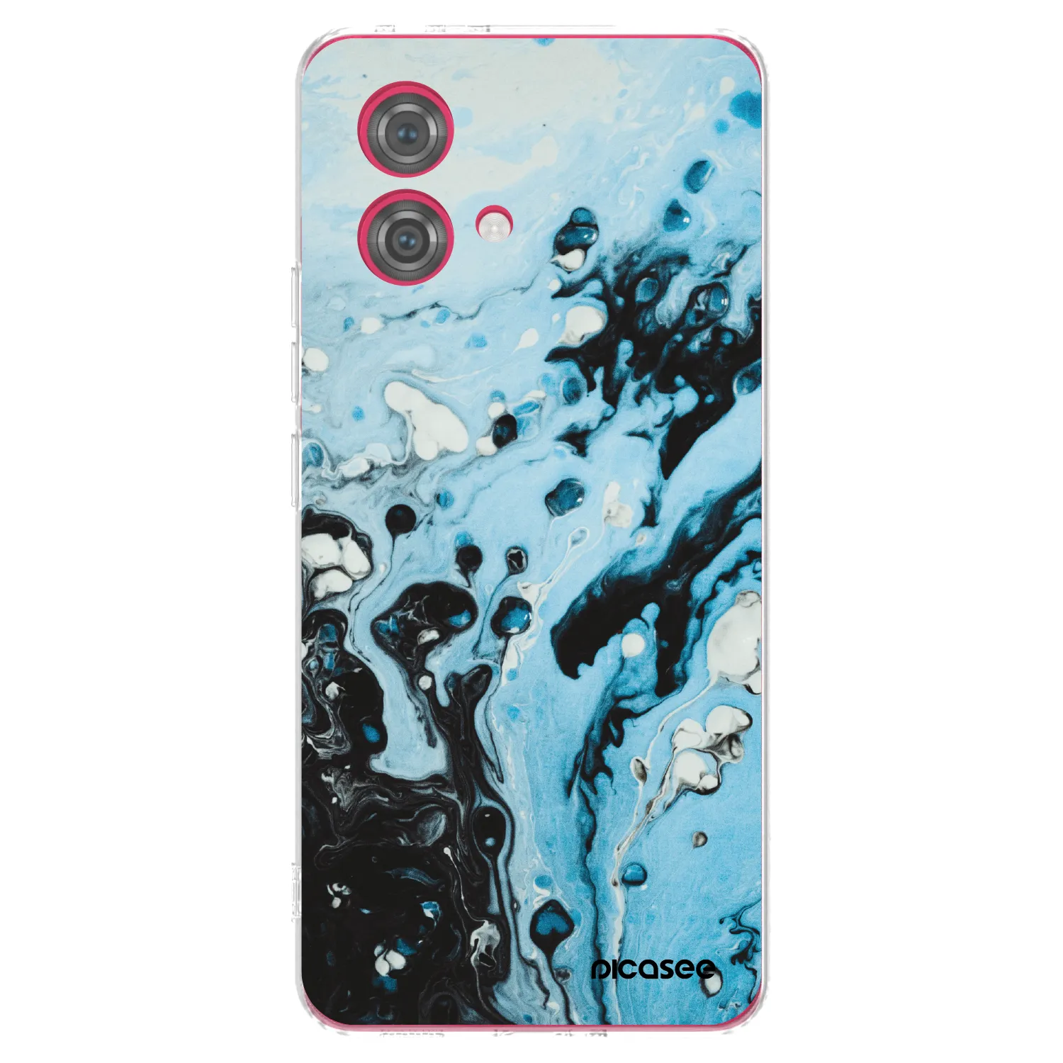 Picasee átlátszó szilikon tok az alábbi mobiltelefonokra Motorola Moto G84 5G - Organic blue