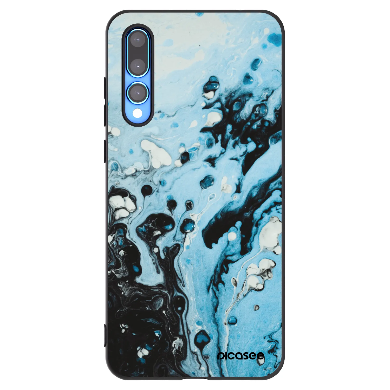 Picasee fekete szilikon tok az alábbi mobiltelefonokra Huawei P20 Pro - Organic blue