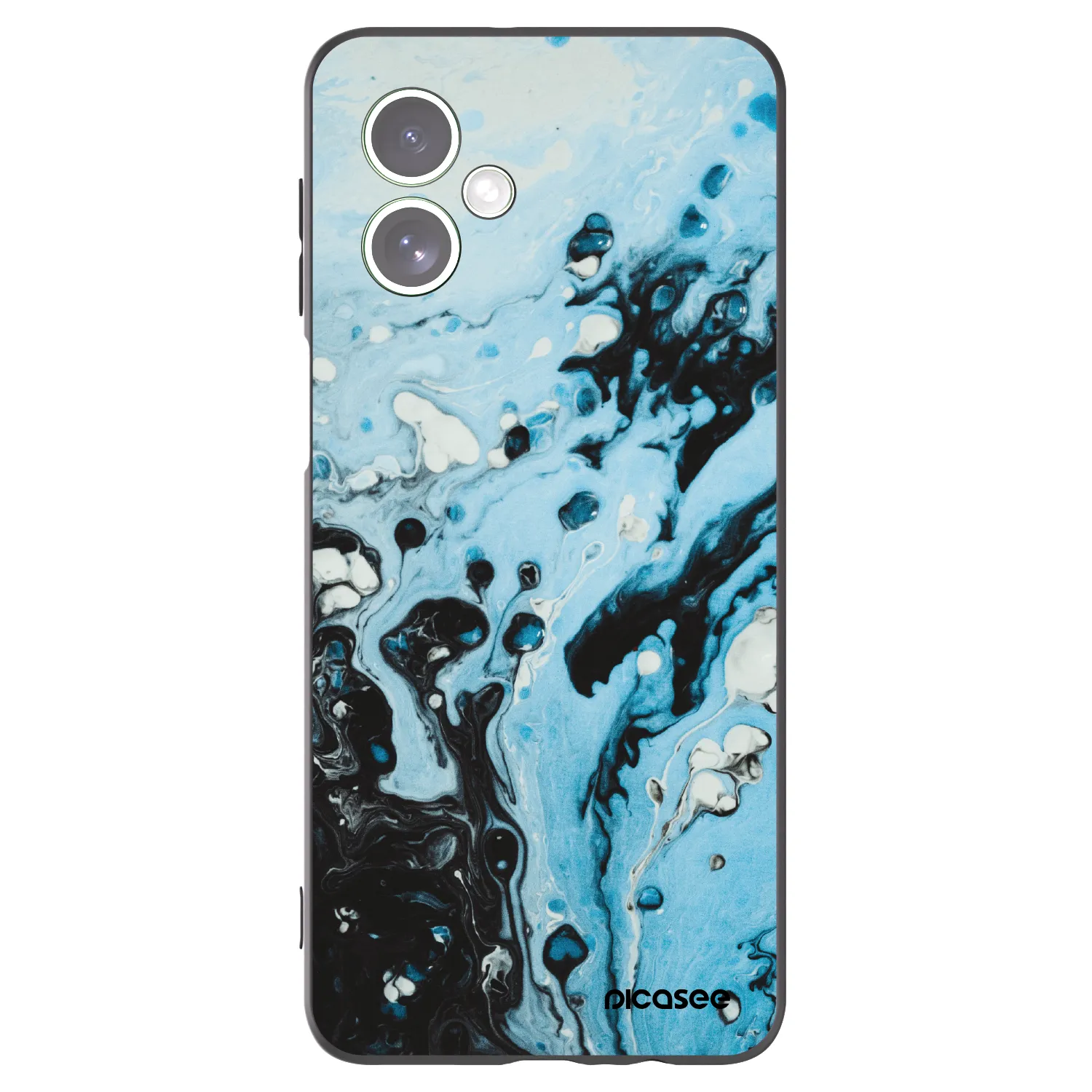 Picasee fekete szilikon tok az alábbi mobiltelefonokra Motorola Moto G54 5G - Organic blue