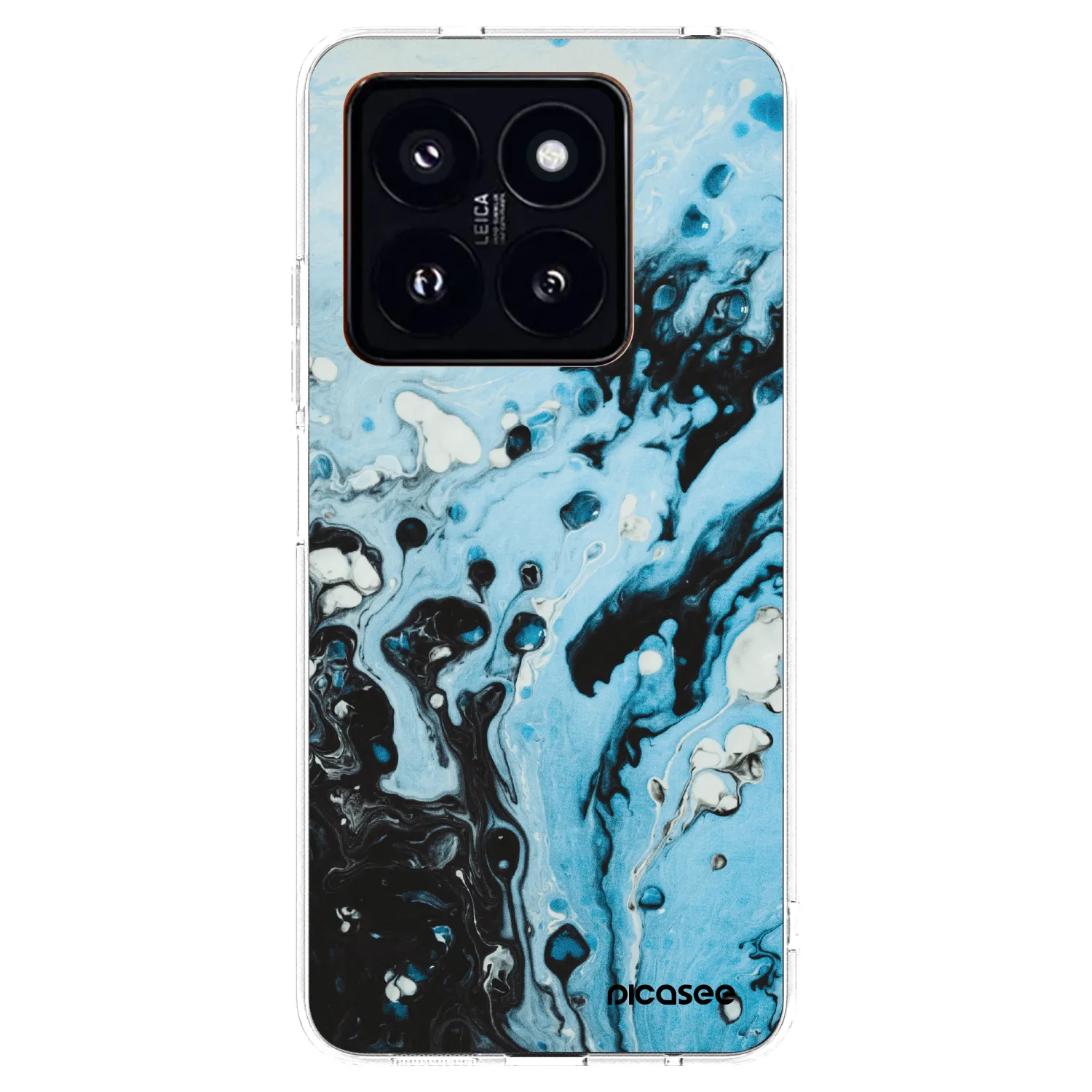 Picasee átlátszó szilikon tok az alábbi mobiltelefonokra Xiaomi 14 Pro - Organic blue