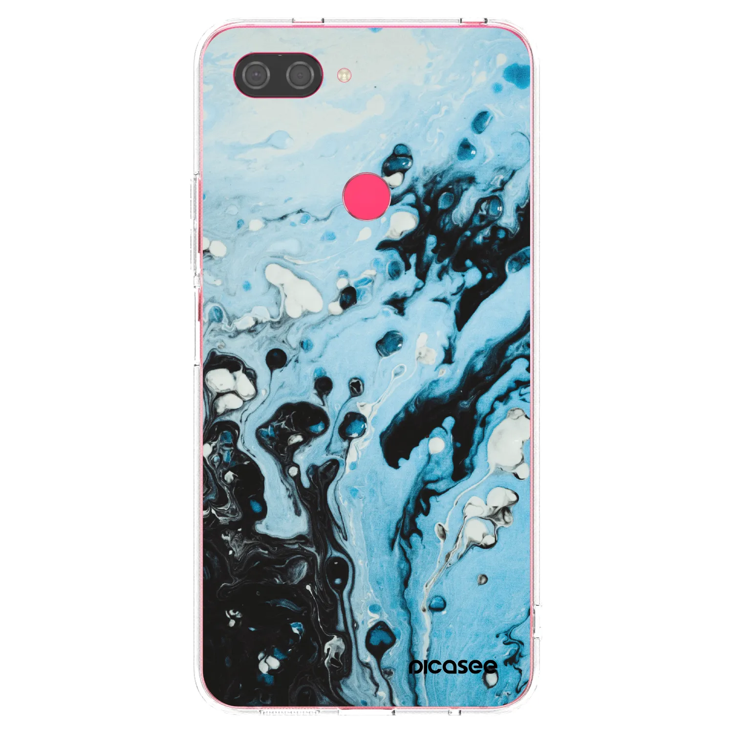 Picasee átlátszó szilikon tok az alábbi mobiltelefonokra Xiaomi Mi 8 Lite - Organic blue