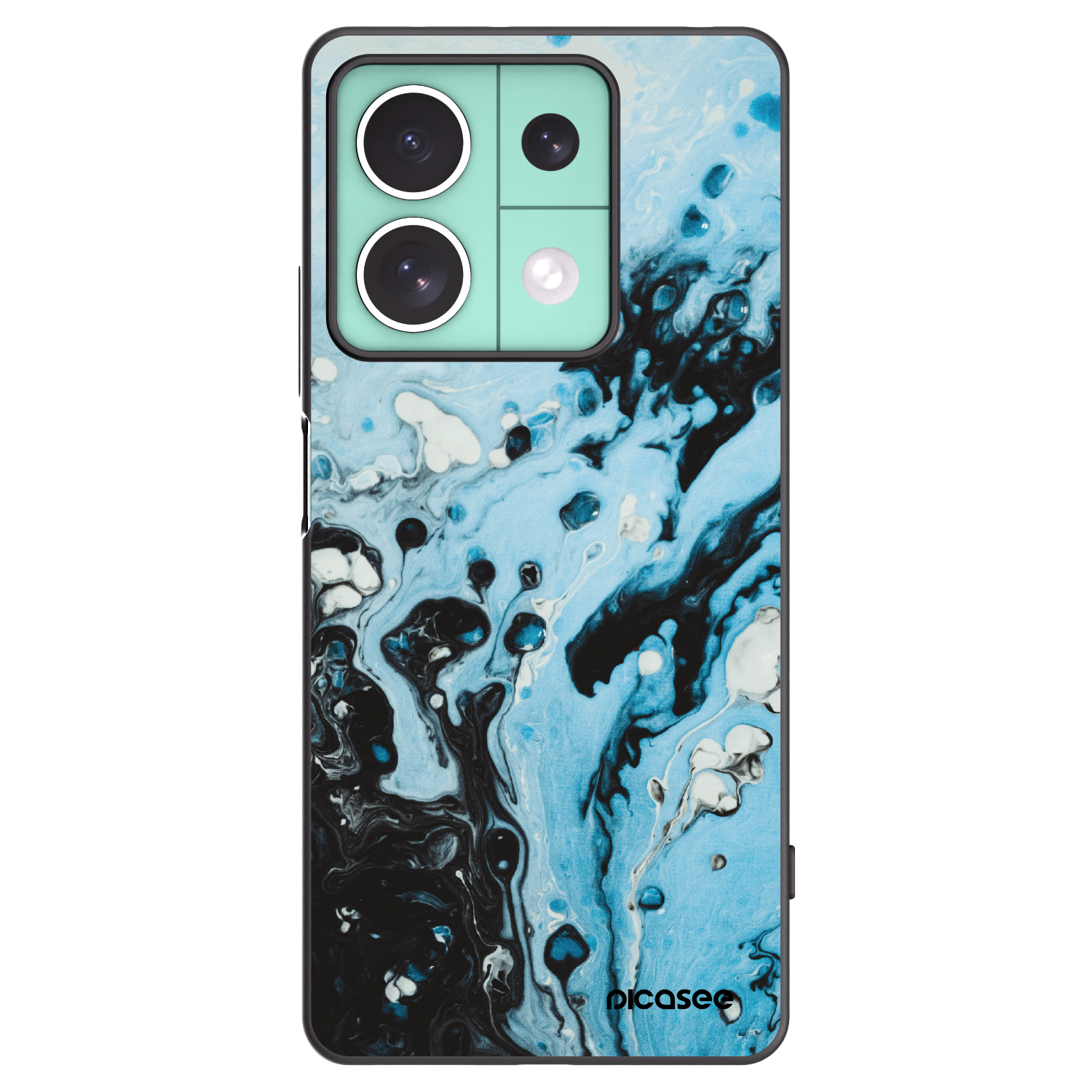 Picasee fekete szilikon tok az alábbi mobiltelefonokra Xiaomi Redmi Note 13 5G - Organic blue
