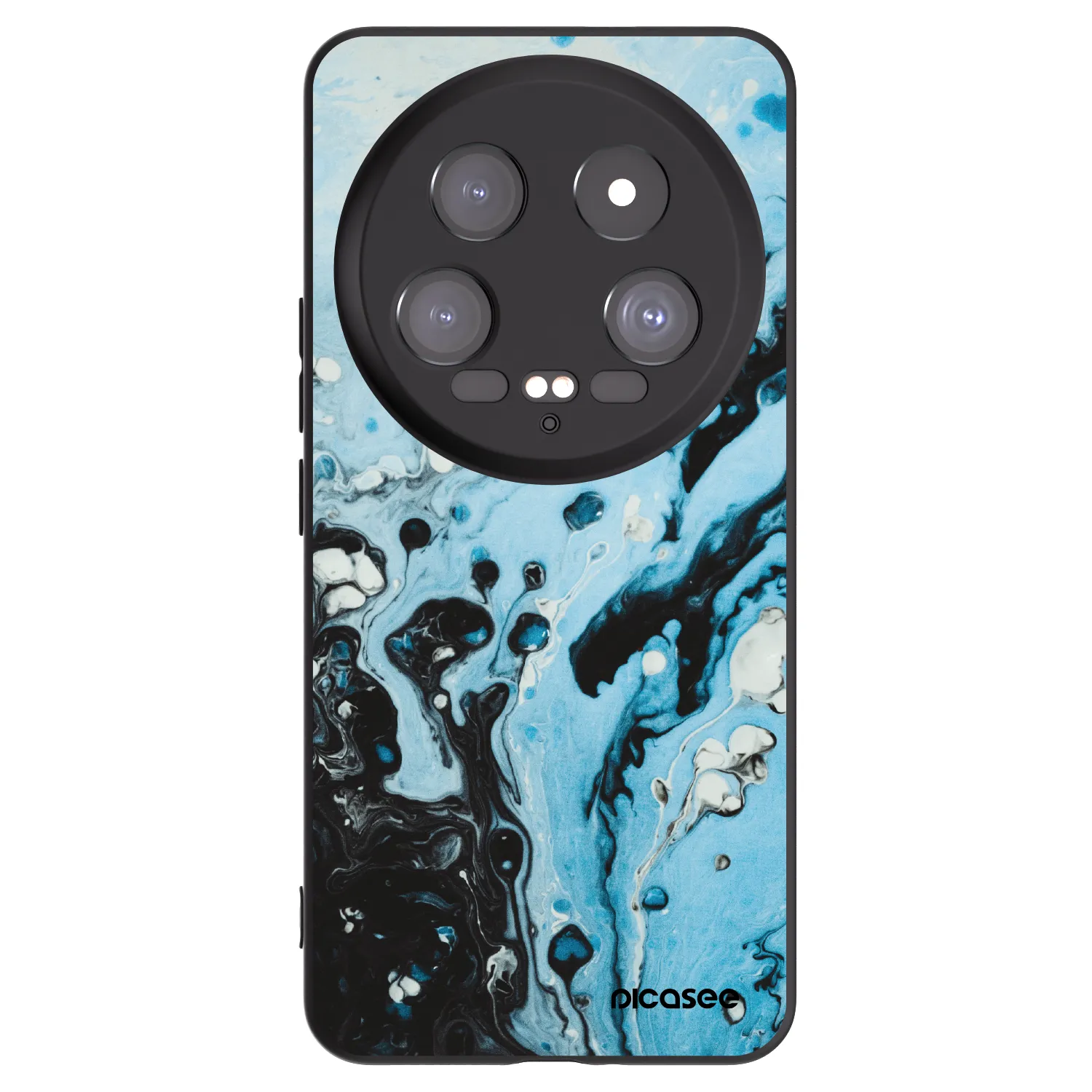 Picasee fekete szilikon tok az alábbi mobiltelefonokra Xiaomi 14 Ultra - Organic blue