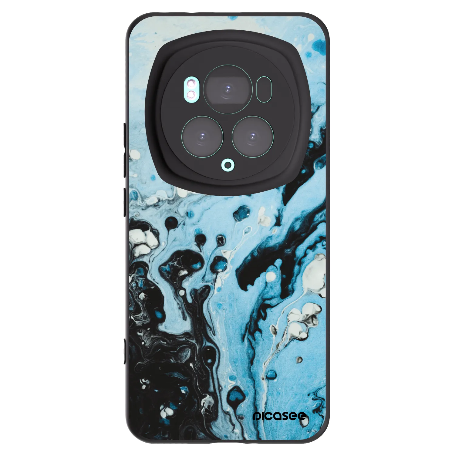 Picasee fekete szilikon tok az alábbi mobiltelefonokra Honor Magic6 Pro - Organic blue