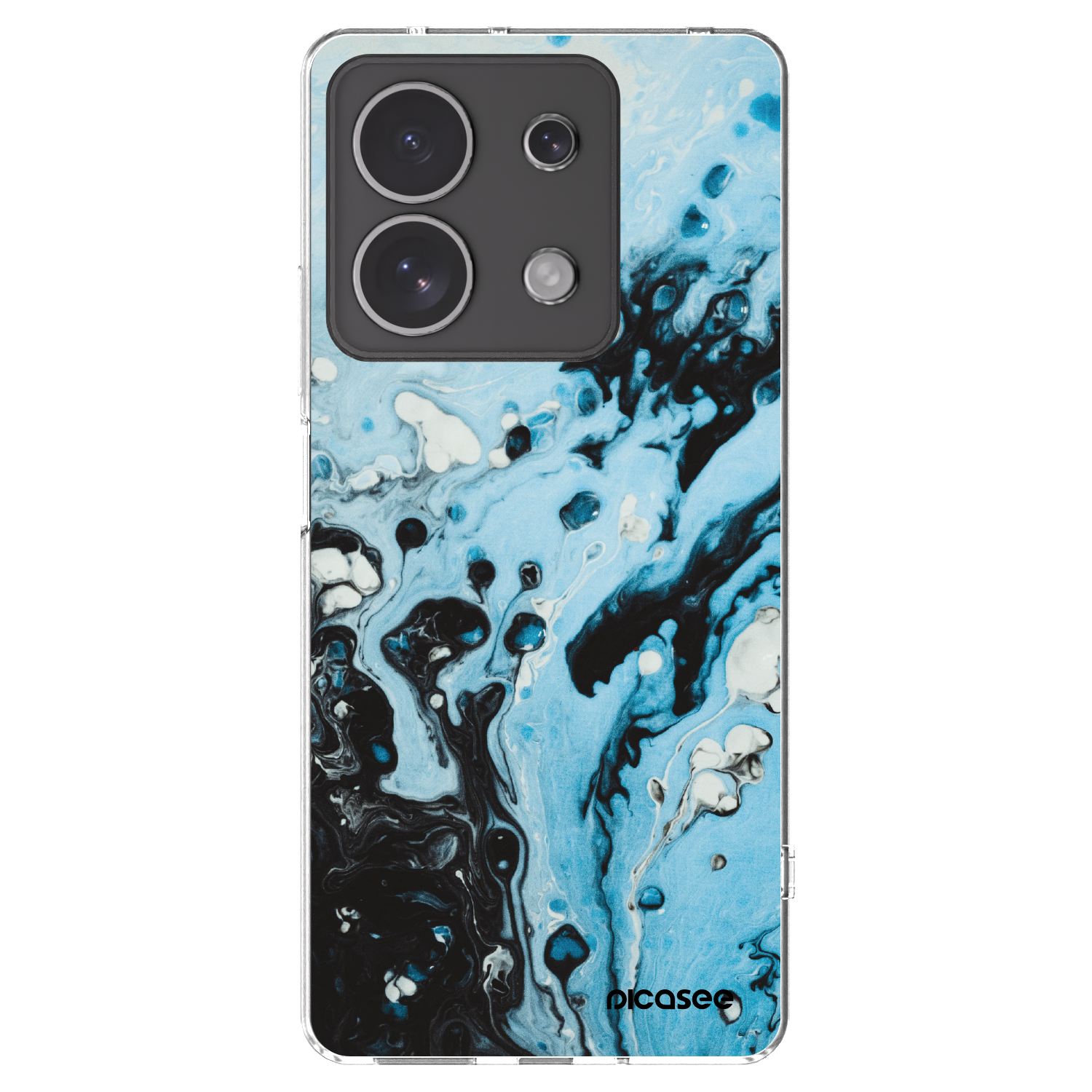 Picasee átlátszó szilikon tok az alábbi mobiltelefonokra Xiaomi Redmi Note 13 4G - Organic blue