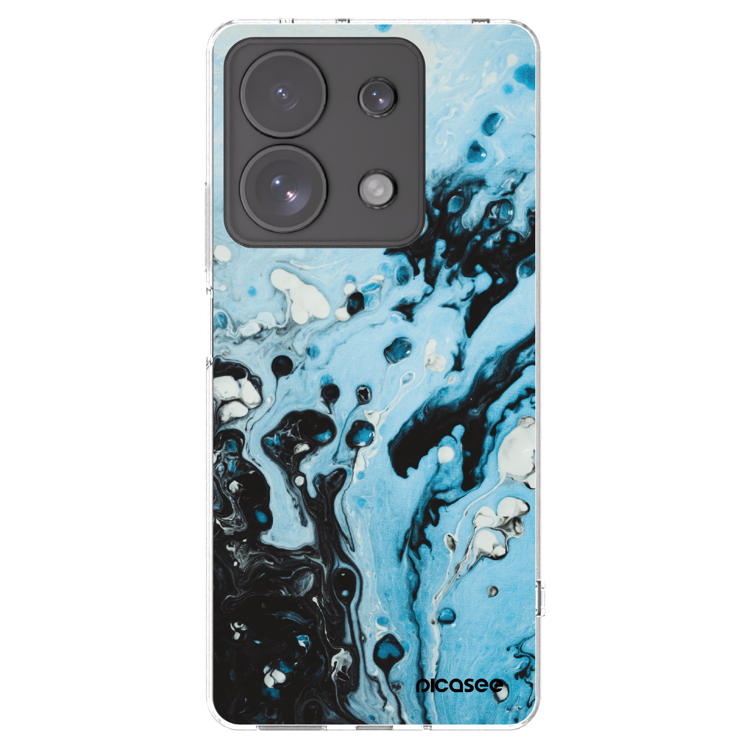 Picasee átlátszó szilikon tok az alábbi mobiltelefonokra Xiaomi Redmi Note 13 Pro 4G - Organic blue