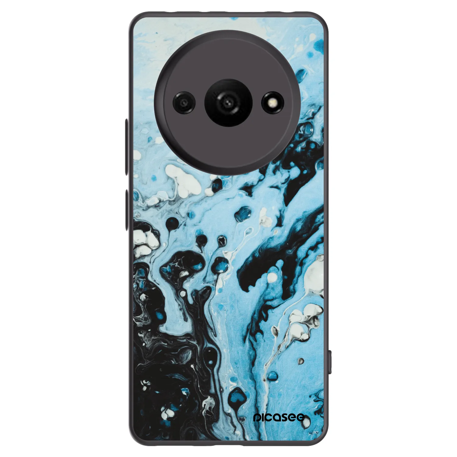 Picasee fekete szilikon tok az alábbi mobiltelefonokra Xiaomi Redmi A3 - Organic blue