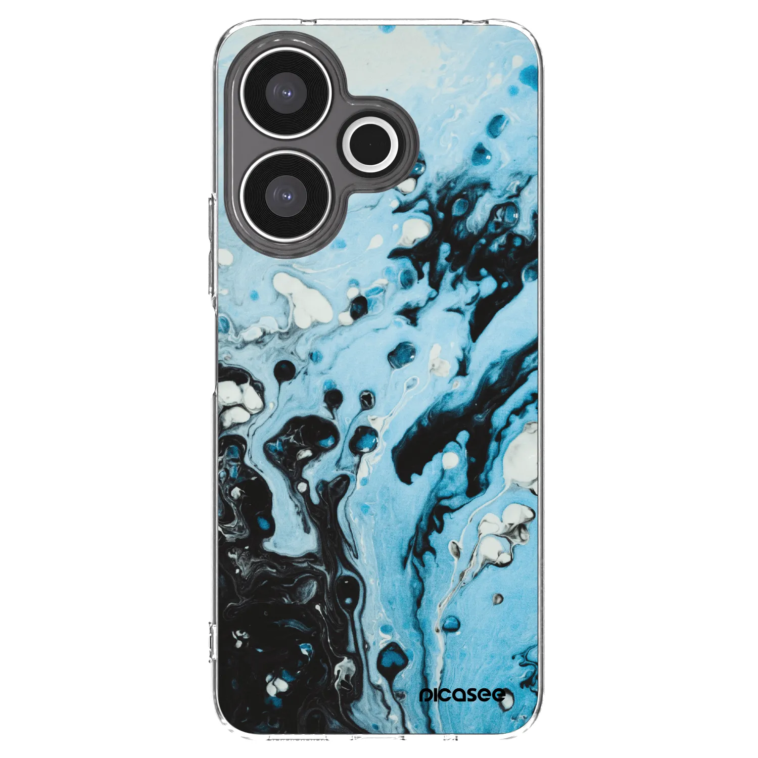 Picasee átlátszó szilikon tok az alábbi mobiltelefonokra Xiaomi Redmi 13 4G - Organic blue